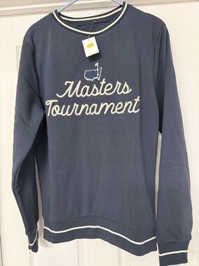 2026 Masters Tournament Navy Script Crew Neck Sweatshirt!!🔥🔥🔥